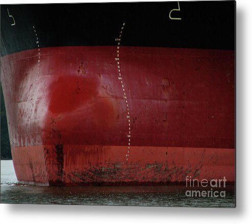 Ships Metal Print featuring the photograph Ship 3 on the Columbia River by Rich Collins