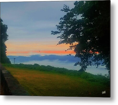 Mountains Metal Print featuring the painting Smoky Mountain Sunrise by CHAZ Daugherty