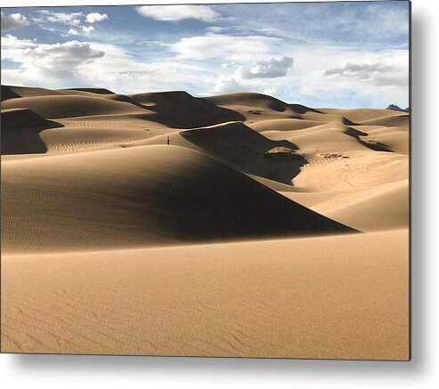 Great Sand Dunes National Park Metal Print featuring the photograph Solitude by Kevin Schwalbe