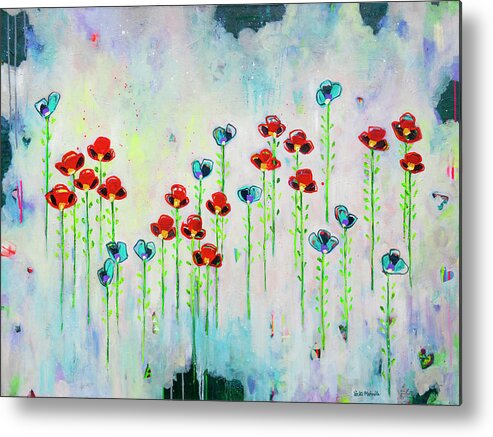 Spring Breeze Metal Print featuring the mixed media Spring Breeze by Vicki Mcardle Art