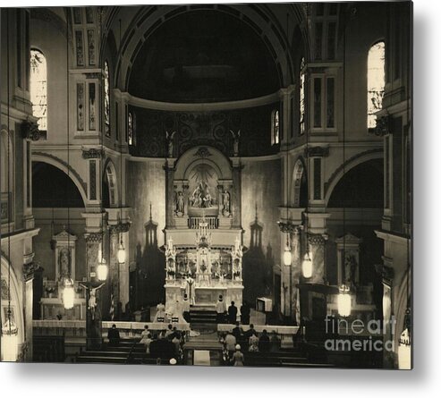 St. Jeromes Chuch In The Bronx Ny Metal Print featuring the photograph St. Jerome's Church In The Bronx Ny by Barbra Telfer
