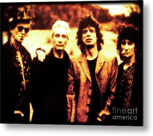 The Rolling Stone Metal Print featuring the photograph The Rolling Stones by Doc Braham