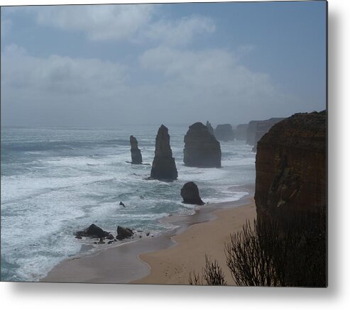 Tranquility Metal Print featuring the photograph The Twelve Apostles by Inga Rasmussen