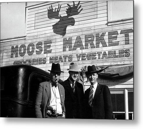 People Metal Print featuring the photograph Three Town Leaders by Margaret Bourke-White