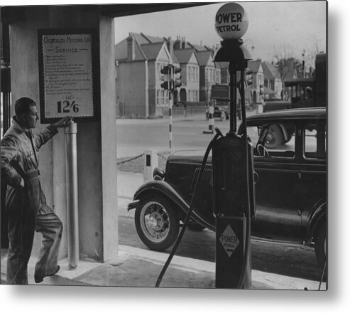 1930-1939 Metal Print featuring the photograph Traffic Signals by Fox Photos