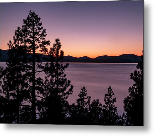 Lake Tahoe Metal Print featuring the photograph Twilight at Lake Tahoe by Christopher Johnson