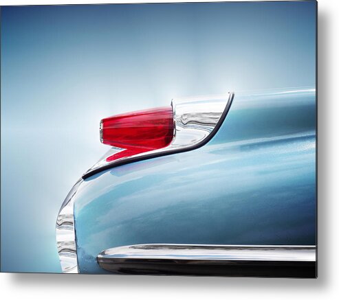 Monterey Metal Print featuring the photograph Us Classic Car Monterey 1962 Taillight by Beate Gube