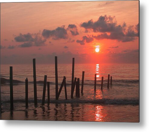 Non-urban Scene Metal Print featuring the photograph Usa, Pennsylvania, Scenic Sunset Over by Calysta Images