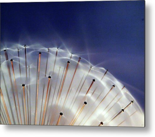 Wind Metal Print featuring the photograph Water Bursts by Sandra L. Grimm