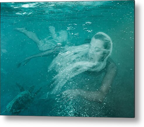 Water Metal Print featuring the photograph Waterplay 8 by Miriana