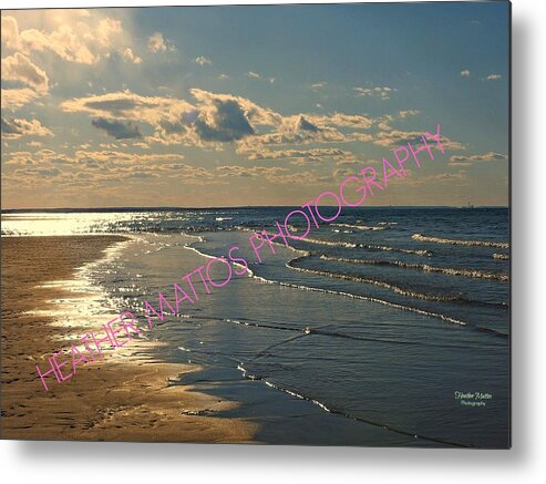Ocean Metal Print featuring the photograph Waves of Glass by Heather M Photography