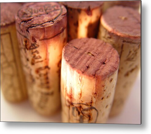 Wine Cork Metal Print featuring the photograph Wine Corks Serie Of 28 Images by Luso