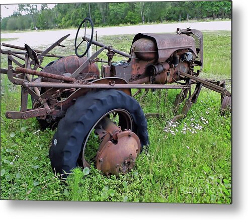 Rusty Metal Print featuring the photograph Worked The Wheels Off by D Hackett