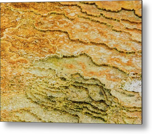 Abstract Metal Print featuring the photograph Yellowstone 3 by Segura Shaw Photography