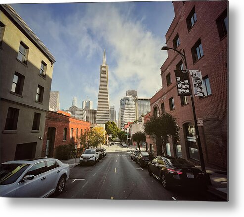 San Francisco Metal Print featuring the photograph SF City Icon IP by Jonathan Nguyen