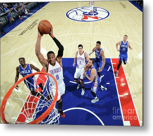 Russell Westbrook Metal Print featuring the photograph Russell Westbrook #2 by Jesse D. Garrabrant