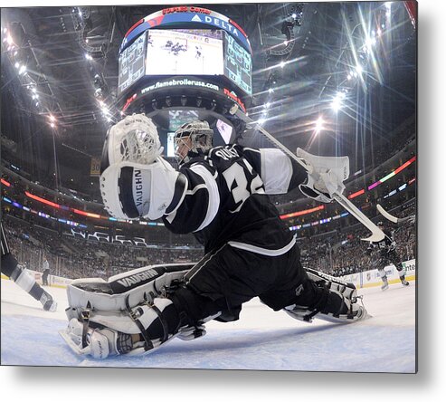 Playoffs Metal Print featuring the photograph San Jose Sharks v Los Angeles Kings - Game Four by Harry How