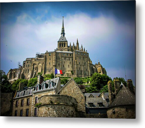 Building Metal Print featuring the photograph The Mont Saint-Michel #3 by Jim Feldman