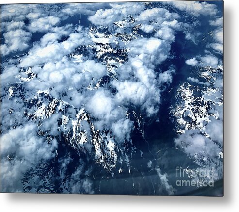 Apple Iphone 7 Plus Metal Print featuring the photograph 3025DXO British Columbia Canada landscape from the sky by Amyn Nasser Photographer