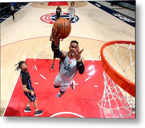 Nba Pro Basketball Metal Print featuring the photograph Russell Westbrook by Stephen Gosling