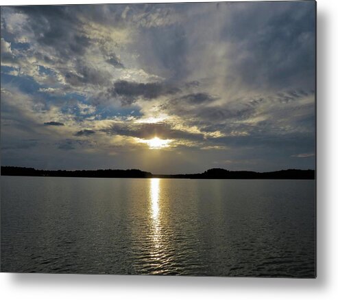 Sunset Metal Print featuring the photograph 9 Light Lane Sunset by Ed Williams