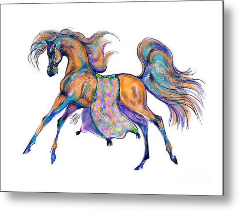 Arabian Metal Print featuring the digital art A Gift for Zeina by Stacey Mayer