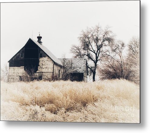 Barn Metal Print featuring the photograph Abandoned days gone by by Laurie Wilcox