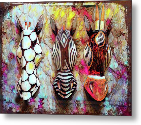 Safari Metal Print featuring the painting African Safari by Patricia Piotrak