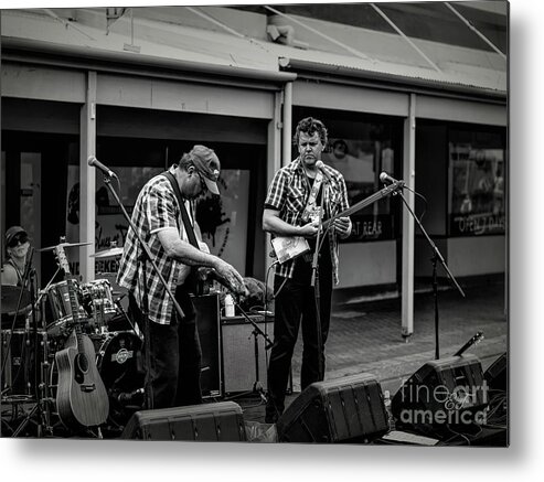 Bridgetown Metal Print featuring the photograph All About the Blues by Elaine Teague