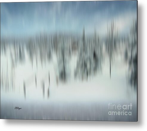 Colorado Metal Print featuring the photograph Altered Reality 22 - Colorado Winter Scene by DB Hayes