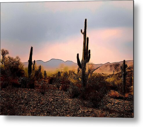 Artware Metal Print featuring the photograph Arizona's Table Top Mountain by Judy Kennedy