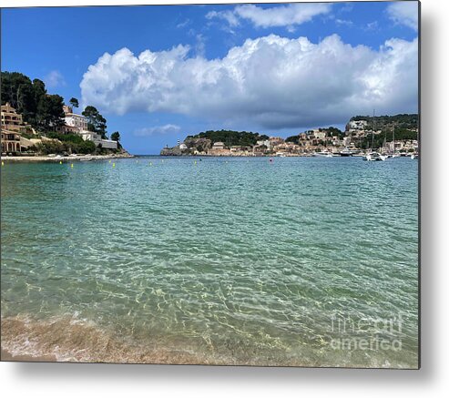 Mallorca Metal Print featuring the photograph Beach of Port Soller, Mallorca by Anastasy Yarmolovich