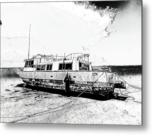 Boat Metal Print featuring the photograph Beached Vessel by Rick Redman