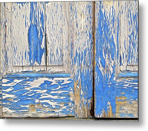 Blue Metal Print featuring the photograph Blue Doors by Mike Reilly