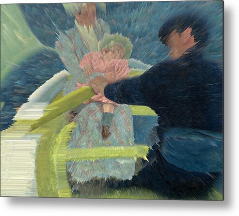 Mary Cassatt Metal Print featuring the digital art Blue Waters by David Bridburg