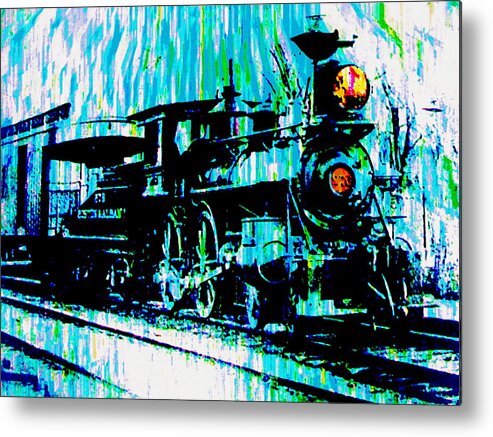 Boston & Albany Metal Print featuring the digital art Boston and Albany Train by Cliff Wilson