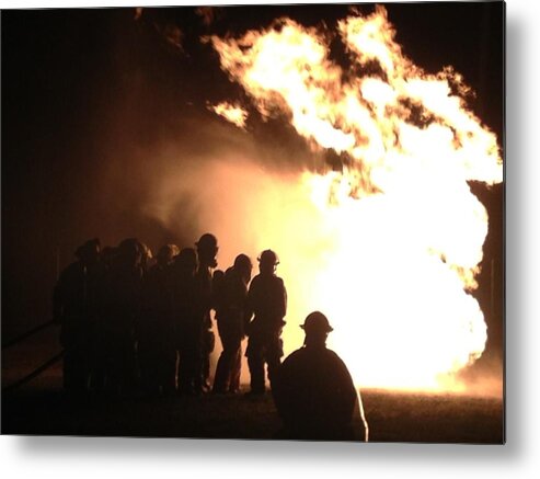 Fire Metal Print featuring the photograph Bravery by Lee Darnell