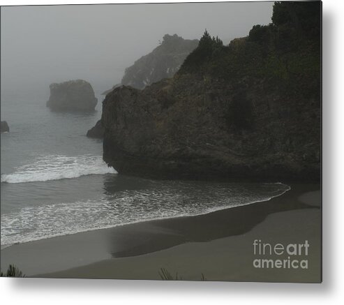 Coastline Metal Print featuring the photograph CaliforniaCoast01 by Mary Kobet
