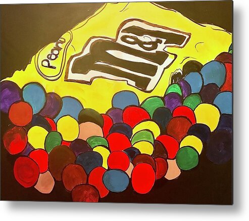  Metal Print featuring the painting Candy by Angie ONeal