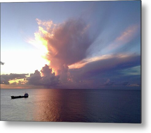  Metal Print featuring the photograph Caribbean Sea Phenomenon 2 by Judy Frisk