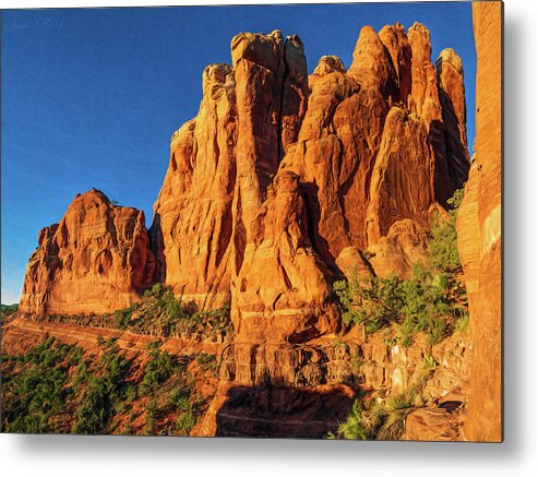 Red Rocks Metal Print featuring the photograph Cathedral rock 07-041P by Scott McAllister