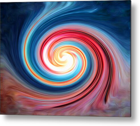 The Entranceway Metal Print featuring the digital art Celestial Swirl by Ronald Mills