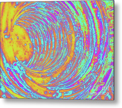 Insulator Metal Print featuring the digital art Colorful Circles Abstract by Phil Perkins