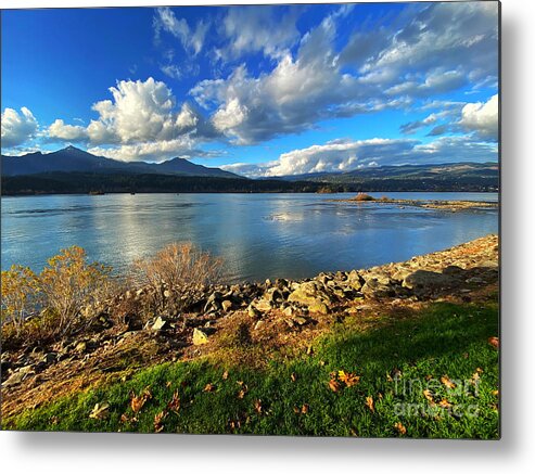 Landscape Metal Print featuring the photograph Columbia River Afternoon by Jeanette French