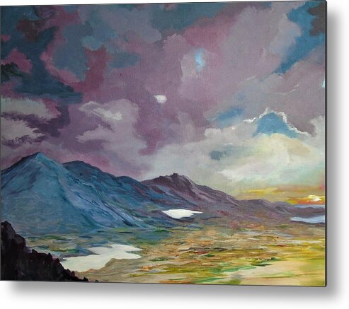 Ireland Metal Print featuring the painting Connors Pass by Conor Murphy