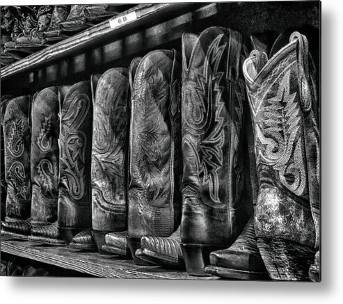 Cowboy Boots Metal Print featuring the photograph Cowboy Boots by Jim Signorelli