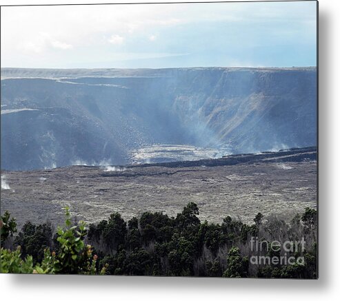Crater Metal Print featuring the photograph Crater Kilauea by Cindy Murphy