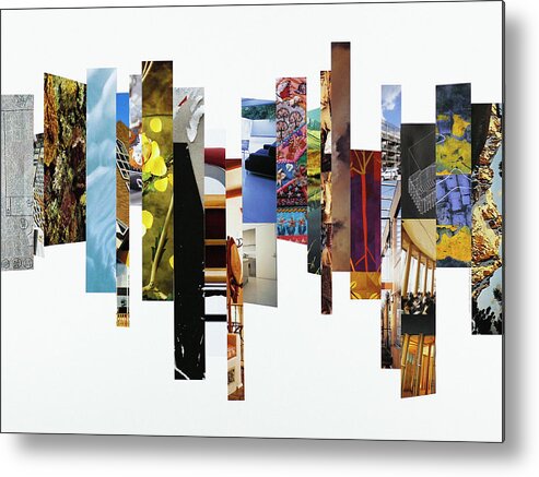 Collage Metal Print featuring the photograph Crosscut#114 by Robert Glover
