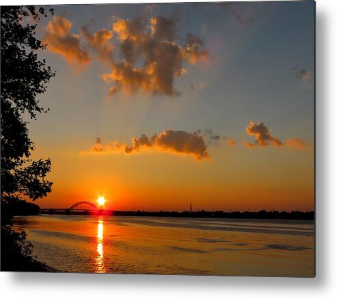Sunset Metal Print featuring the photograph Day is Done by Linda Stern