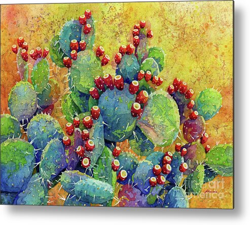 Cactus Metal Poster featuring the painting Desert Gems by Hailey E Herrera